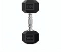 Barbell Coated Super Rubber Hex Dumbbell Weight-5LBS to 50LBS