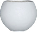 Panlaolao 17 H x 21' Dia (15' Pot Opening) Round Fiberstone Planter with Drainage Hole, White, Indoor/Outdoor Large Plant Pot for Home Patio Garden, Ideal for Large Plants