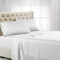 Royal Hotel Bedding ABRIPEDIC Tencel Sheets, 600 Thread Count Silky Soft and Naturally Pure Fabric, 100% Woven Tencel Lyocell Sheet Set, 4PC Set, King Size, White
