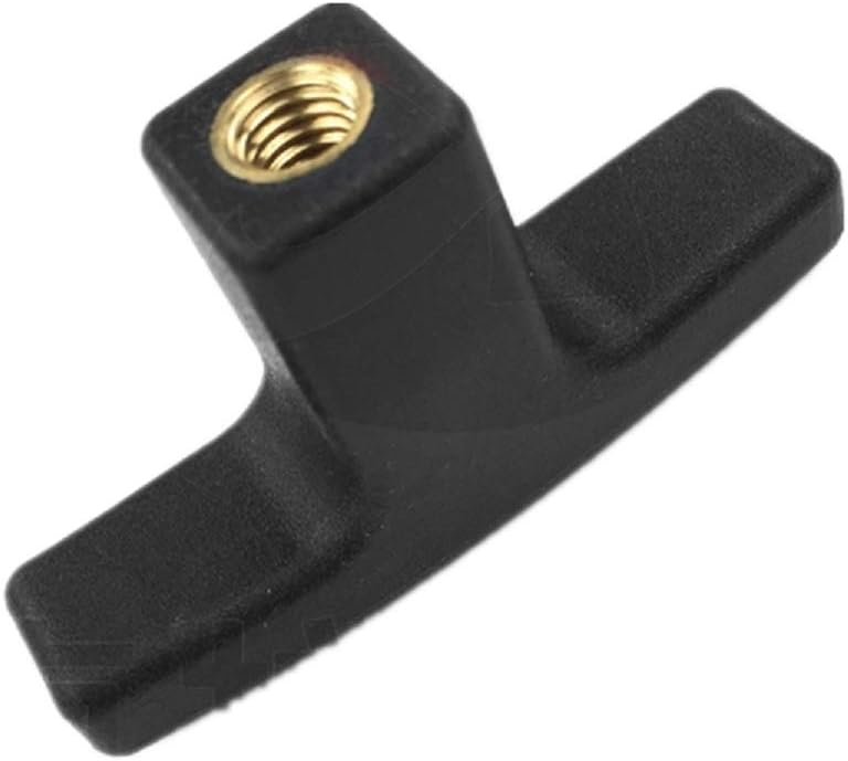 T Shape Plastic Clamping Knob Handle with M8 M10 M12 Female Thread Brass Insert(M12x95(100pcs))