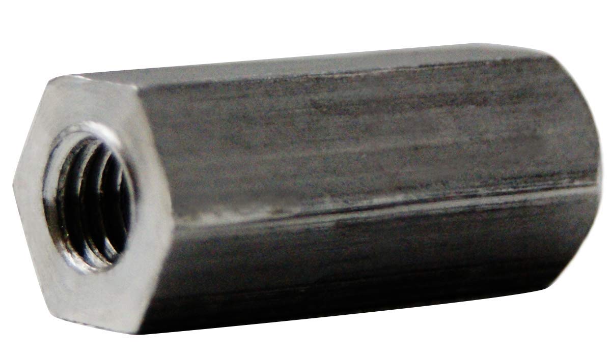 Small Parts 140408HFA Aluminum Female Threaded Hex Standoff, 1/4' Hex Size, 1/4' Length, 8-32 Thread Size (Pack of 25)