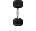 Barbell Coated Super Rubber Hex Dumbbell Weight-5LBS to 50LBS