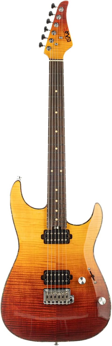 EART EYP-Elite Soild Body Electric Guitar with Roasted Mahogany Custom Artones-HBC115 Pickups NK-Arch-Top Body,Gloss Electric Guitar