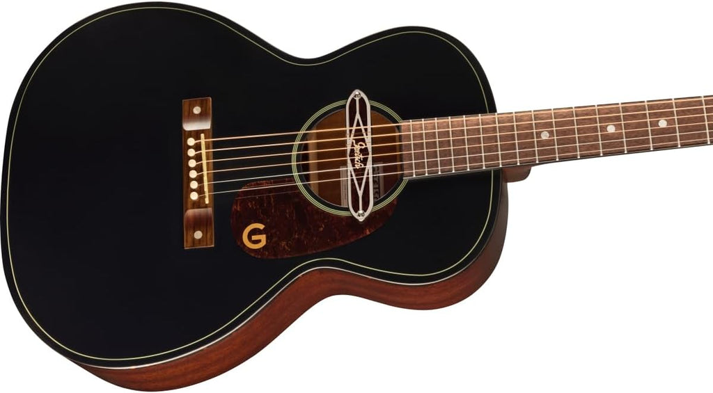 Gretsch Jim Dandy Series DELTOLUXE Concert Acoustic Guitar, Black TOP