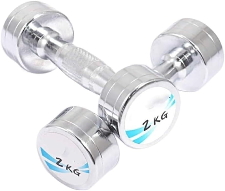 Dumbbell for Home Gym 1 Pair Dumbells Fitness Dumbbell Pure Steel Gym Dumbells Set for Women Body Building Home Exercise Fitness Workout Equipment(6kg(3kg*2))