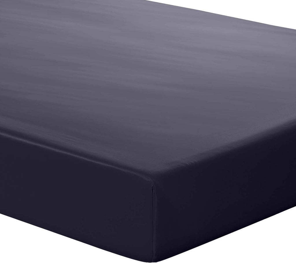 Orose Silk Fitted Bottom Sheet-100% Natural Mulberry Silk,Hypoallergenic,19 Momme,Seamless,Deep Pocket(16'),1pc (Charcoal, California King)