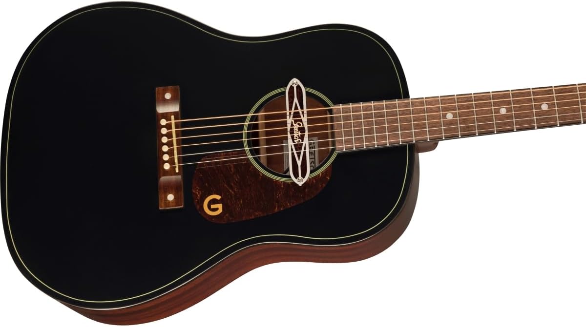 Gretsch Jim Dandy Series DELTOLUXE DREADNOUGHT Acoustic Guitar, Black TOP