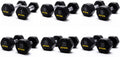 ZIVA Premium Hex Dumbbells – Commercial Grade Rubber Urethane Coated Free Weights for Strength Training, Weightlifting, Home Gym – Durable Steel Core – Sold in Pairs and Sets