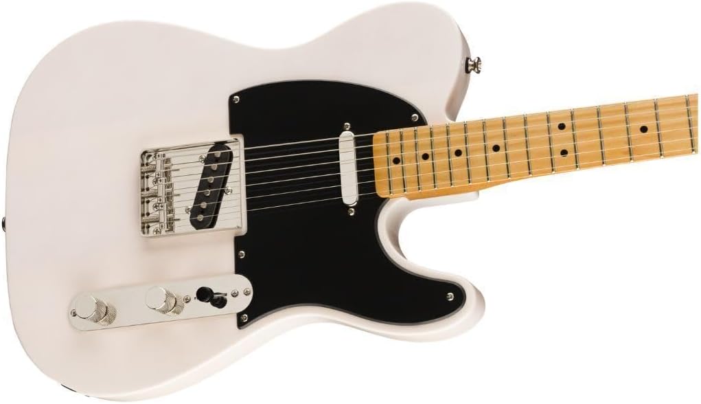 Squier Classic Vibe 50s Telecaster Electric Guitar, with 2-Year Warranty, White Blonde, Maple Fingerboard