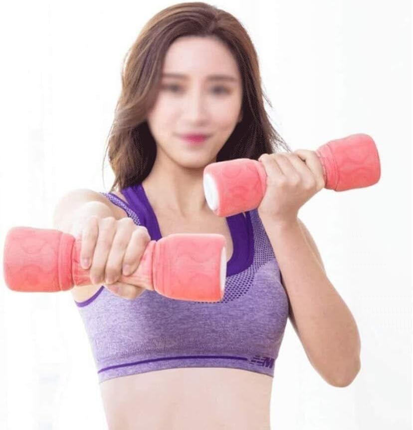 Adjustable Dumbbells for Women & Men, Beginner Fitness Equipment, Aerobics, Pilates, Yoga, Weightlifting, Home Gym Exercise, 1-4kg Set, Pink/Green/Blue