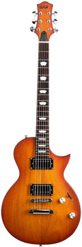 EART EGLP-610 Electric Guitar 24.75' Scale, Roasted Mahogany Body & Neck, Eart Artones-HHC2 Pickups, Stainless Steel Frets