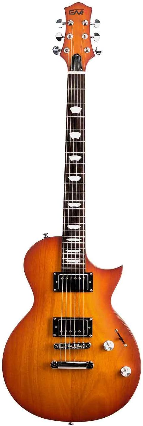 EART EGLP-610 Electric Guitar 24.75' Scale, Roasted Mahogany Body & Neck, Eart Artones-HHC2 Pickups, Stainless Steel Frets