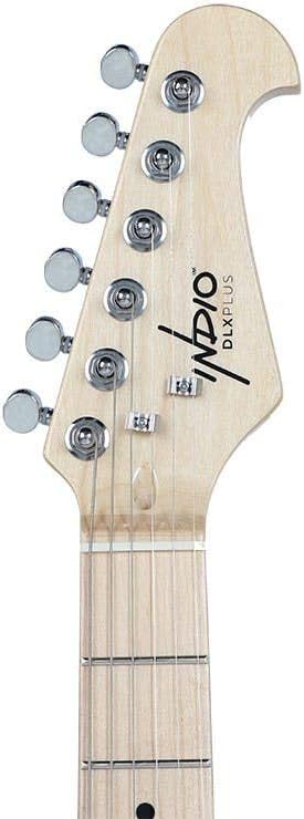Monoprice Indio Series, 6-String Offset DLX Plus Alder Electric Guitar - Right Handed, With Gig Bag, Blue, OS40