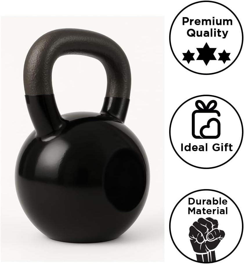 Vinyl Coated Kettlebell Weights: Your Ultimate Fitness Companion for Full-Body Workouts, Strength Training, and Core Conditioning, Men and Women