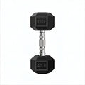 Barbell Coated Super Rubber Hex Dumbbell Weight-5LBS to 50LBS