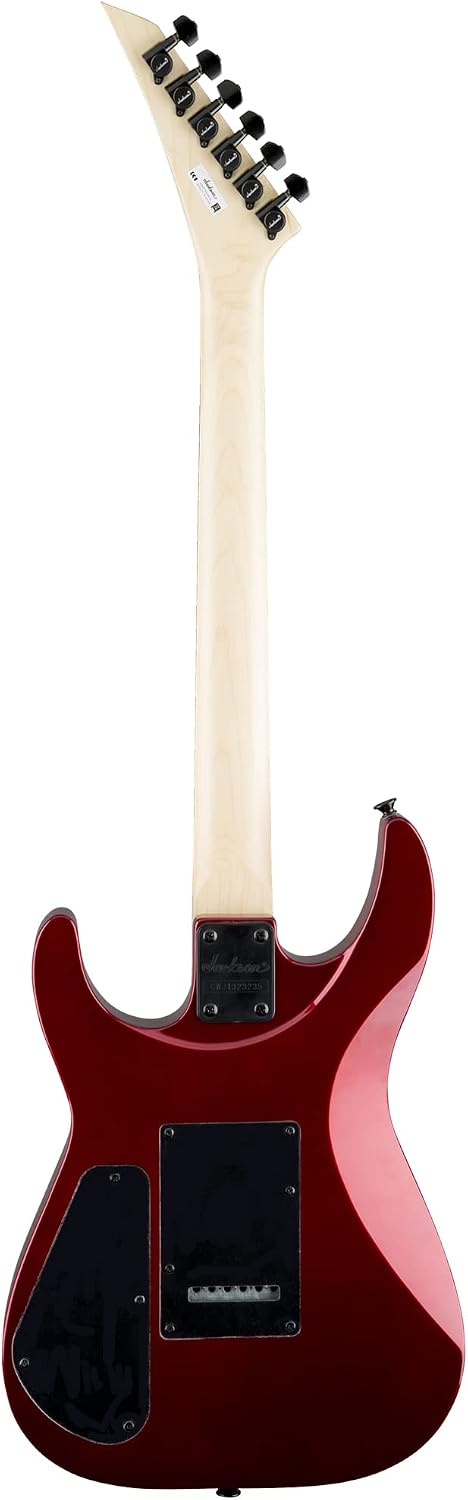 Jackson JS Series Dinky JS12 Electric Guitar - Metallic Red Bundle with Cable, Tuner, Strap, Picks, and Austin Bazaar Instructional DVD