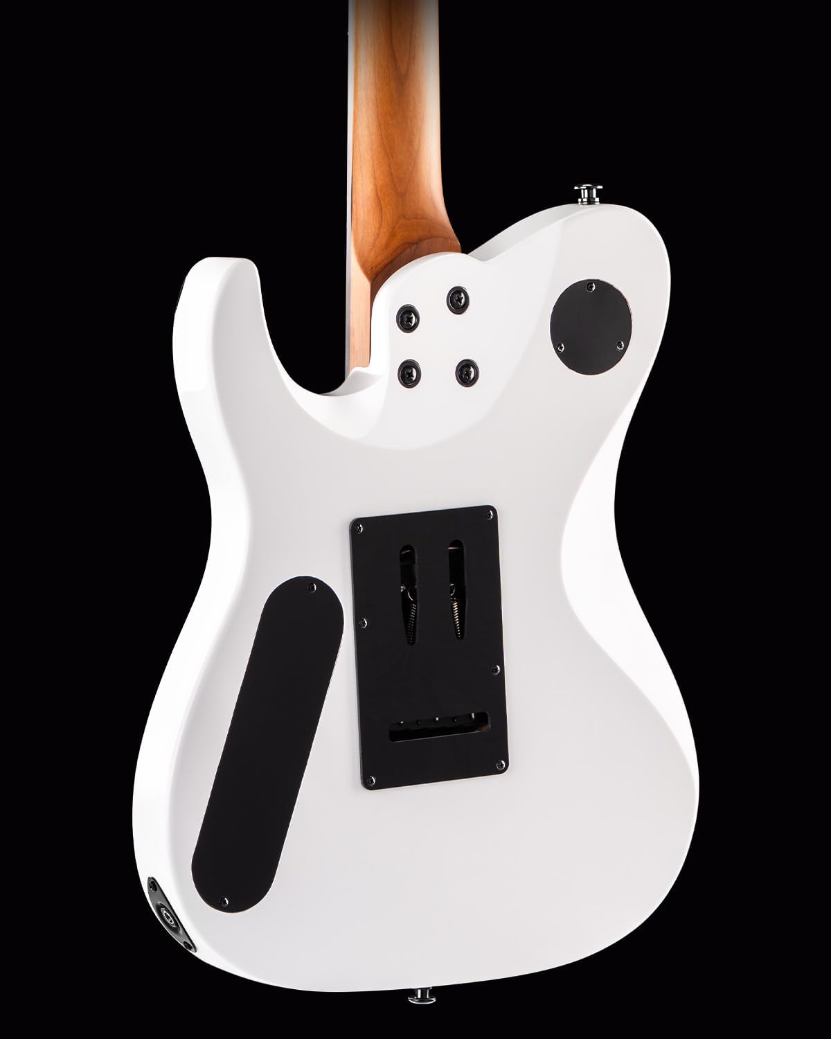 WestCreek Helyx Electric Guitar, Mahogany Body, Stainless Steel Frets, Roasted Maple Neck, Rosewood Fretboard, Bone Nut, 24 Frets (White)