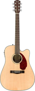 Fender CD-140SCE Dreadnought Cutaway Acoustic Electric Guitar, with 2-Year Warranty, Fishman Pickup and Preamp System, Natural, with Case