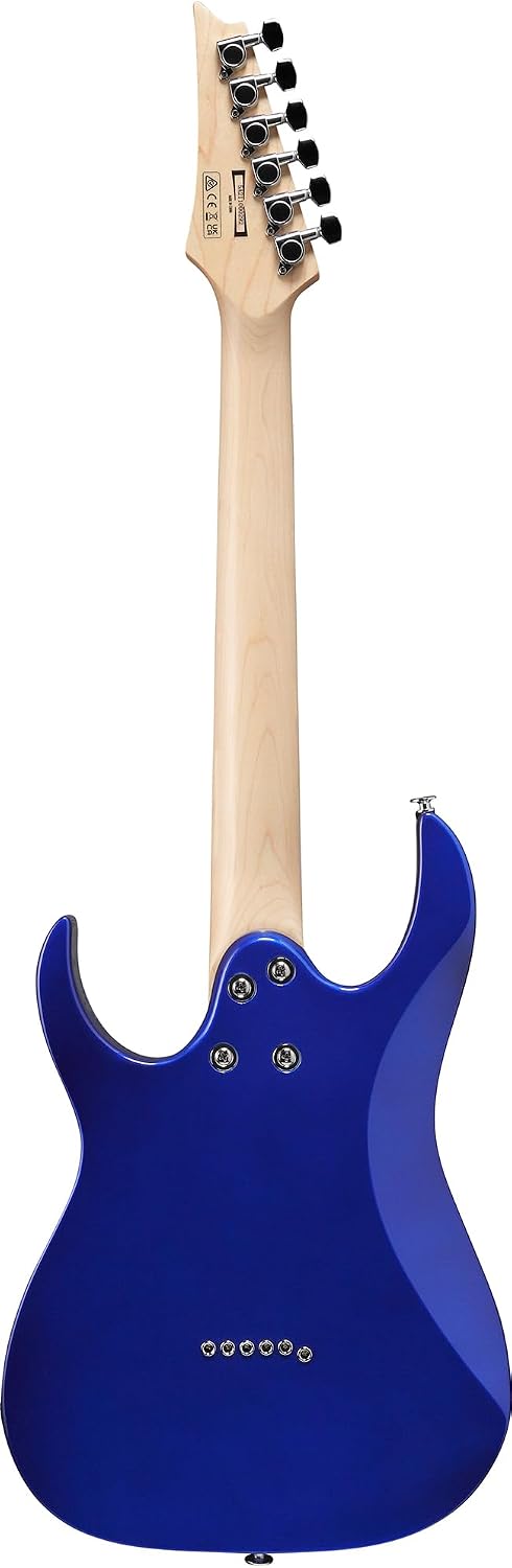 Ibanez GRGM21M RG Gio miKro Short-Scale Electric Guitar - Jewel Blue Bundle with Gig Bag, Tuner, Strap, Instrument Cable, Austin Bazaar Instructional DVD, and Polishing Cloth