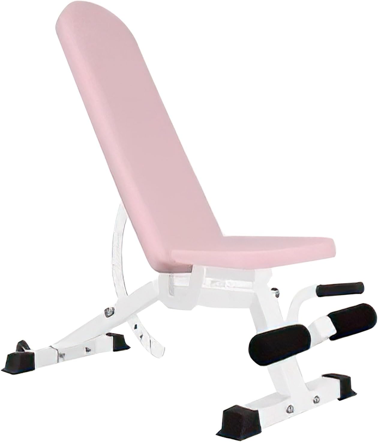 Weight Bench Adjustable Workout Bench Multi-Purpose Exercise Bench Fitness Equipment for Home Gym Barbell Dumbbell Bench Press and Strength Training Load 400KG,Pink