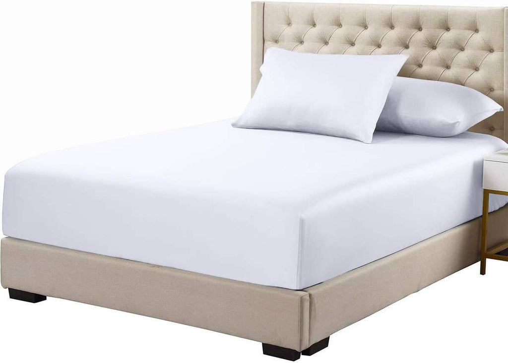 Royal Hotel Bedding 100% Natural Viscose Made from Bamboo Sheets, Soft Cooling Sheets, Breathable Hotel Sheet and Pillow Cases, 5 Piece Set - Adjustable California King Size - Split-Cal-King - Blue