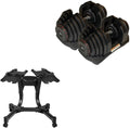 Motv8 10-90 Lb Adjustable Dumbbell: Adjusts From 10-90 Lbs, 17 Adjustable Settings (Pair)