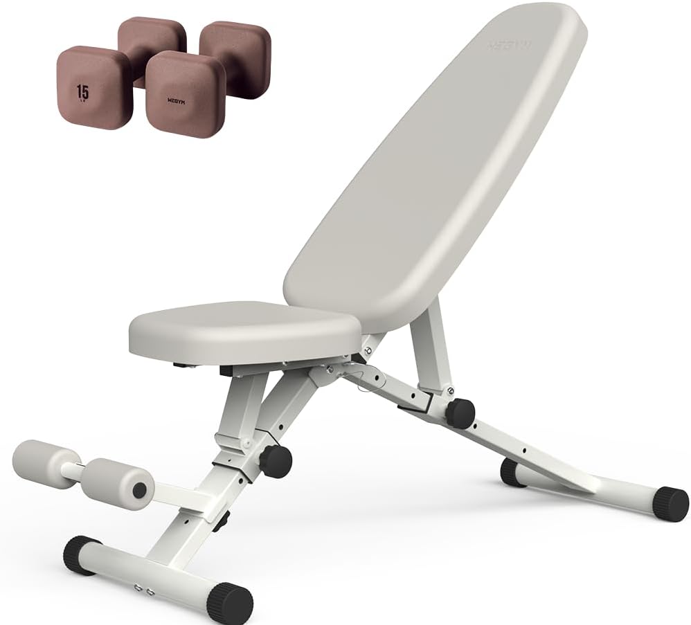WeGym SafeGrip Dumbbells with Fitness Benches, Secure Workouts at Home, for Strength and Personal Training