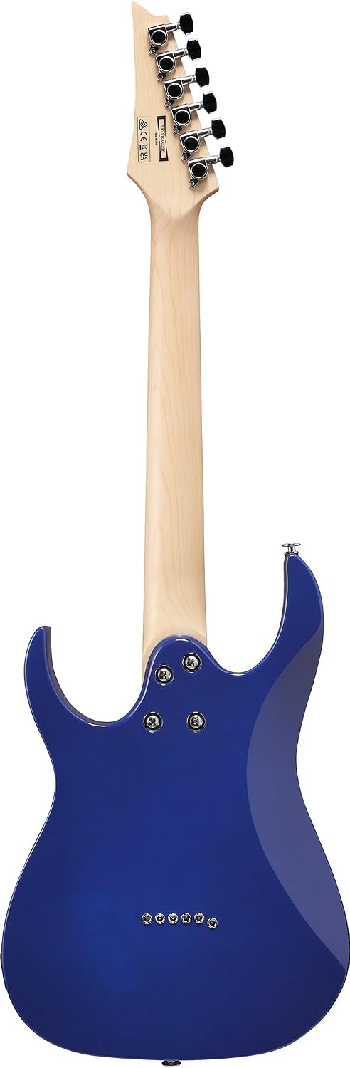 Ibanez GRGM21M RG Gio miKro Short-Scale Electric Guitar - Blue Burst Bundle with Gig Bag, Tuner, Instrument Cable, Picks, Austin Bazaar Instructional DVD, and Polishing Cloth