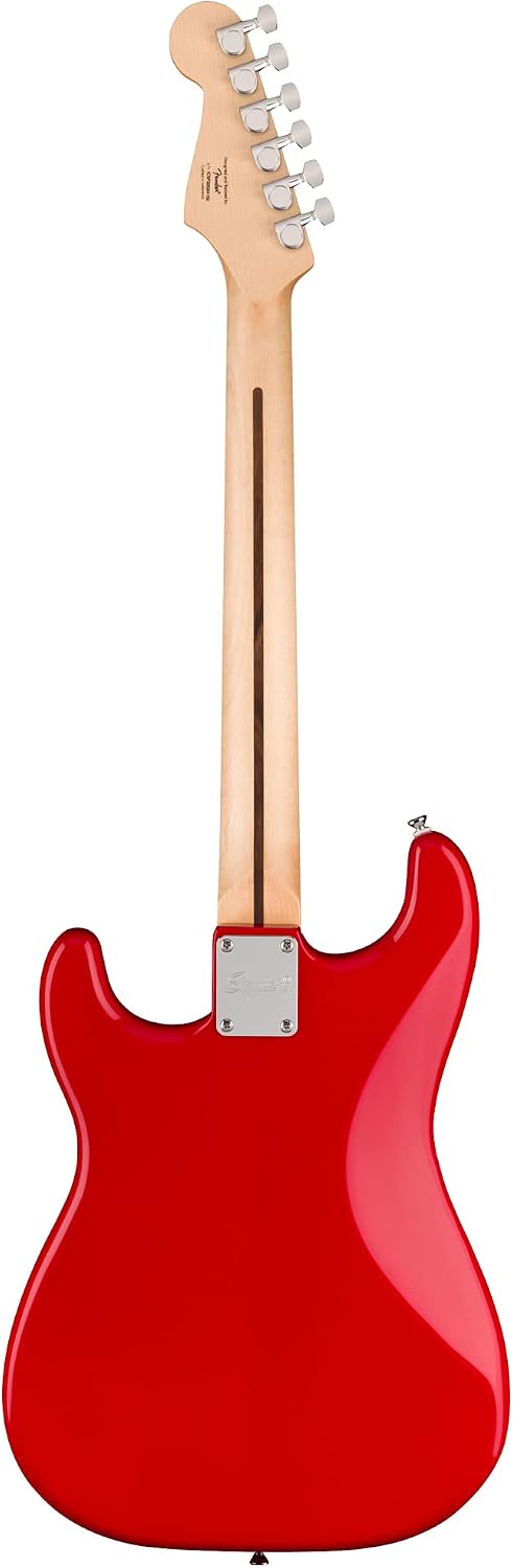 Fender Squier Sonic Stratocaster HT - Torino Red Bundle with Frontman 10G Amp, Tuner, Strap, Cable, Picks, and Austin Bazaar Guitar DVD