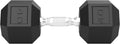 Hex Dumbbell, 5LB, 20LB, 25LB, 30LB, 35LB, 40LB Single Rubber Coated Cast Iron Dumbbells with Chrome Handle for Home Gym Strength Training and Bodybuilding(40 LB x 1)
