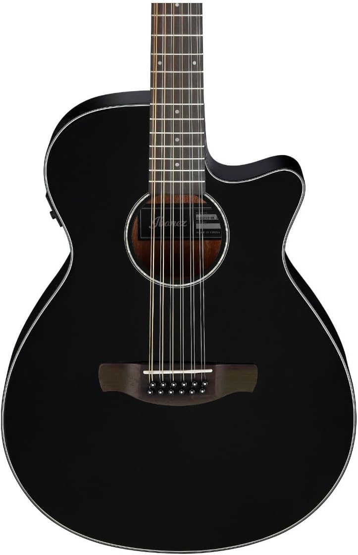 Ibanez AEG5012 12-string Acoustic-electric Guitar - Black