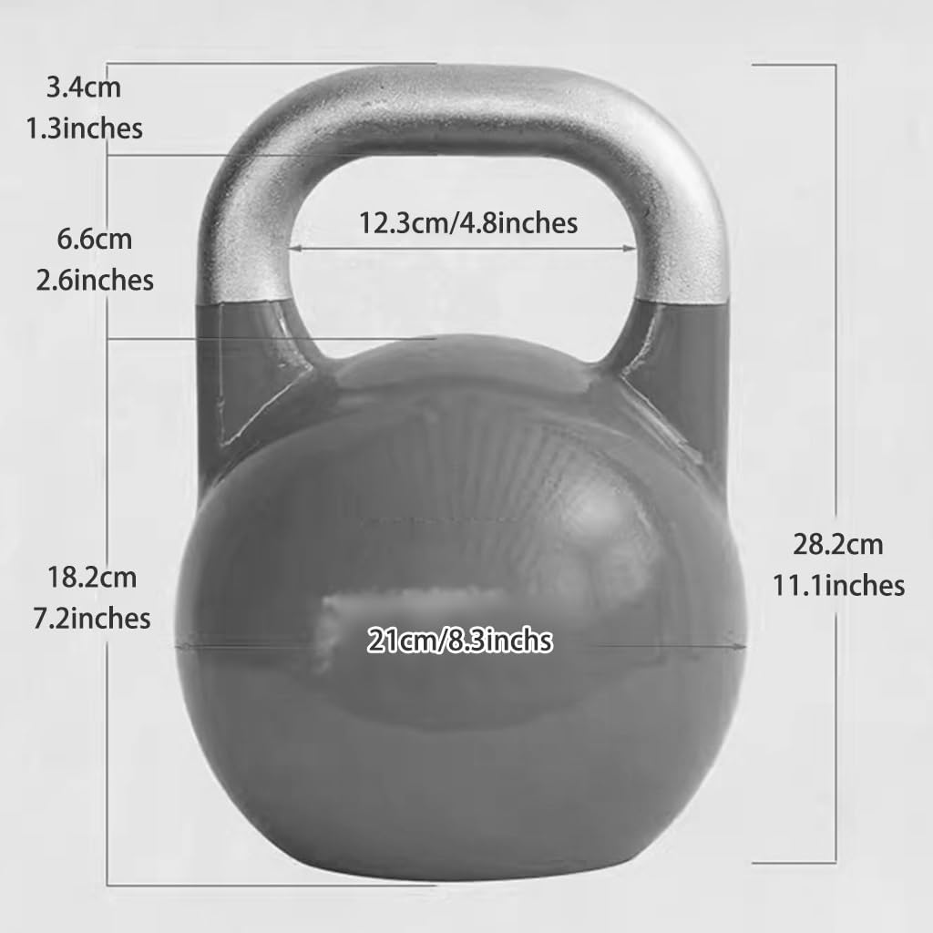 Kettlebell Weights Fitness Sports Competitive Kettle Ball, Muscle Training Dumbbells for Men and Women, Swing/Squat, Gym Exercise Equipment(Light green-4kg)