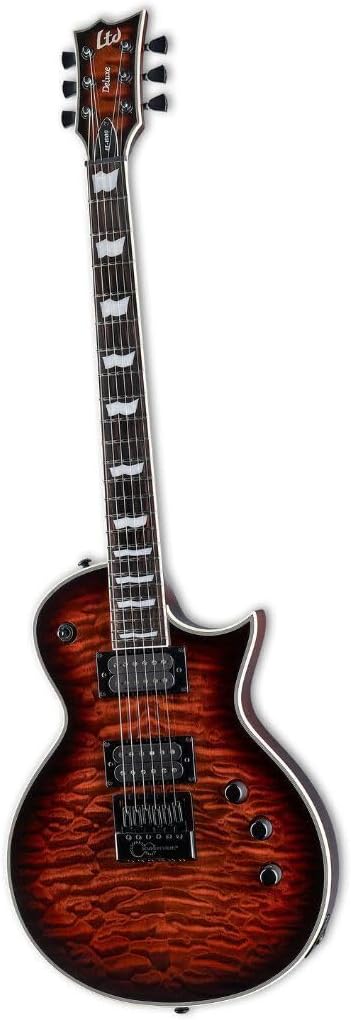 ESP LTD EC-1000 Evertune - Dark Brown Sunburst over Quilted Maple