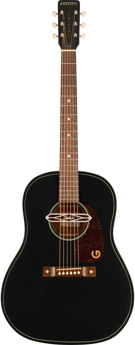 Gretsch Jim Dandy Series DELTOLUXE DREADNOUGHT Acoustic Guitar, Black TOP