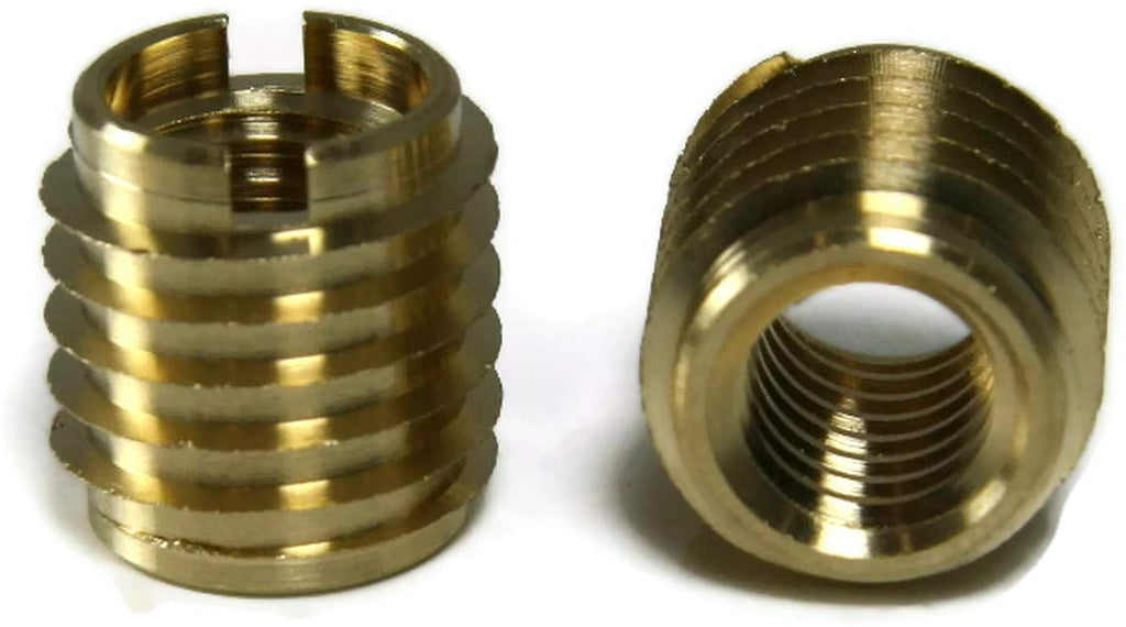 Brass Thread Inserts for Wood - Threaded Inserts 3/8'-16 x .625 Qty 100