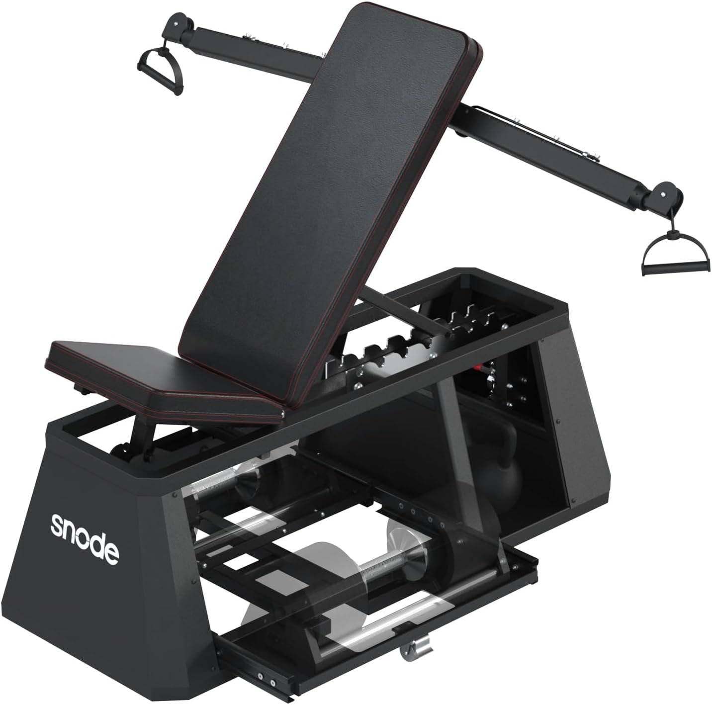 SNODE AD80 Drop Proof 80 lbs Adjustable Dumbbell Set -Adjustable Weights with Cast Iron Plates and Cradle, Knurled Handle, Fast Adjust, Compact Home Gym Equipment for Bench & Press
