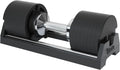 SNODE AD80 Drop Proof 80 lbs Adjustable Dumbbell Set -Adjustable Weights with Cast Iron Plates and Cradle, Knurled Handle, Fast Adjust, Compact Home Gym Equipment for Bench & Press