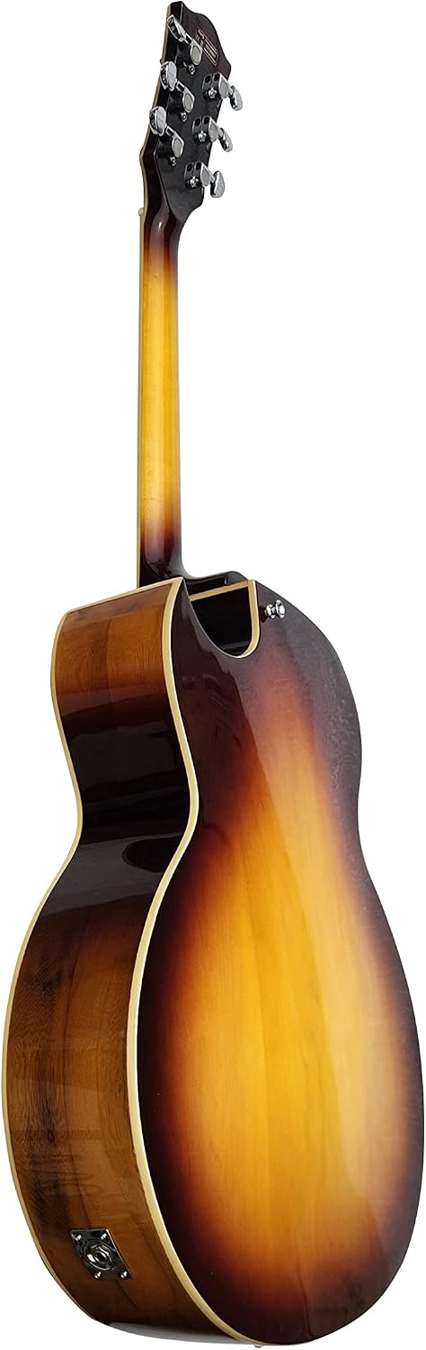 IYV IJZ-500 NA Jazz Solid- Hollow Body Electric Guitar, Natural