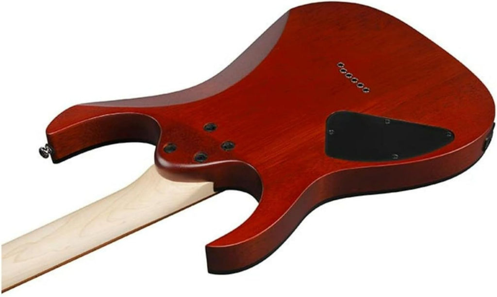 Ibanez RG421PB Standard 6-String Right-Handed Electric Guitar with Poplar Burl Top, Meranti Body, and Jatoba Fretboard (Caribbean Shoreline Flat)