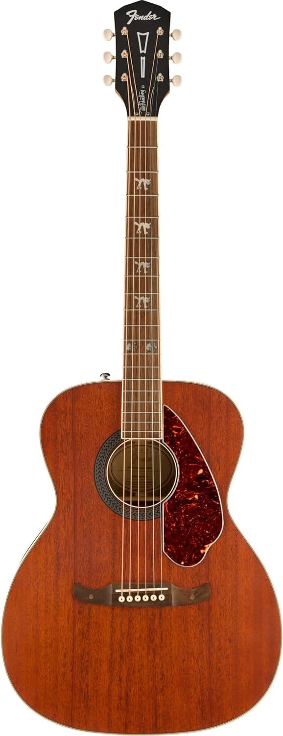 Fender Tim Armstrong Hellcat Concert Acoustic Guitar, with 2-Year Warranty, Natural, Walnut Fingerboard