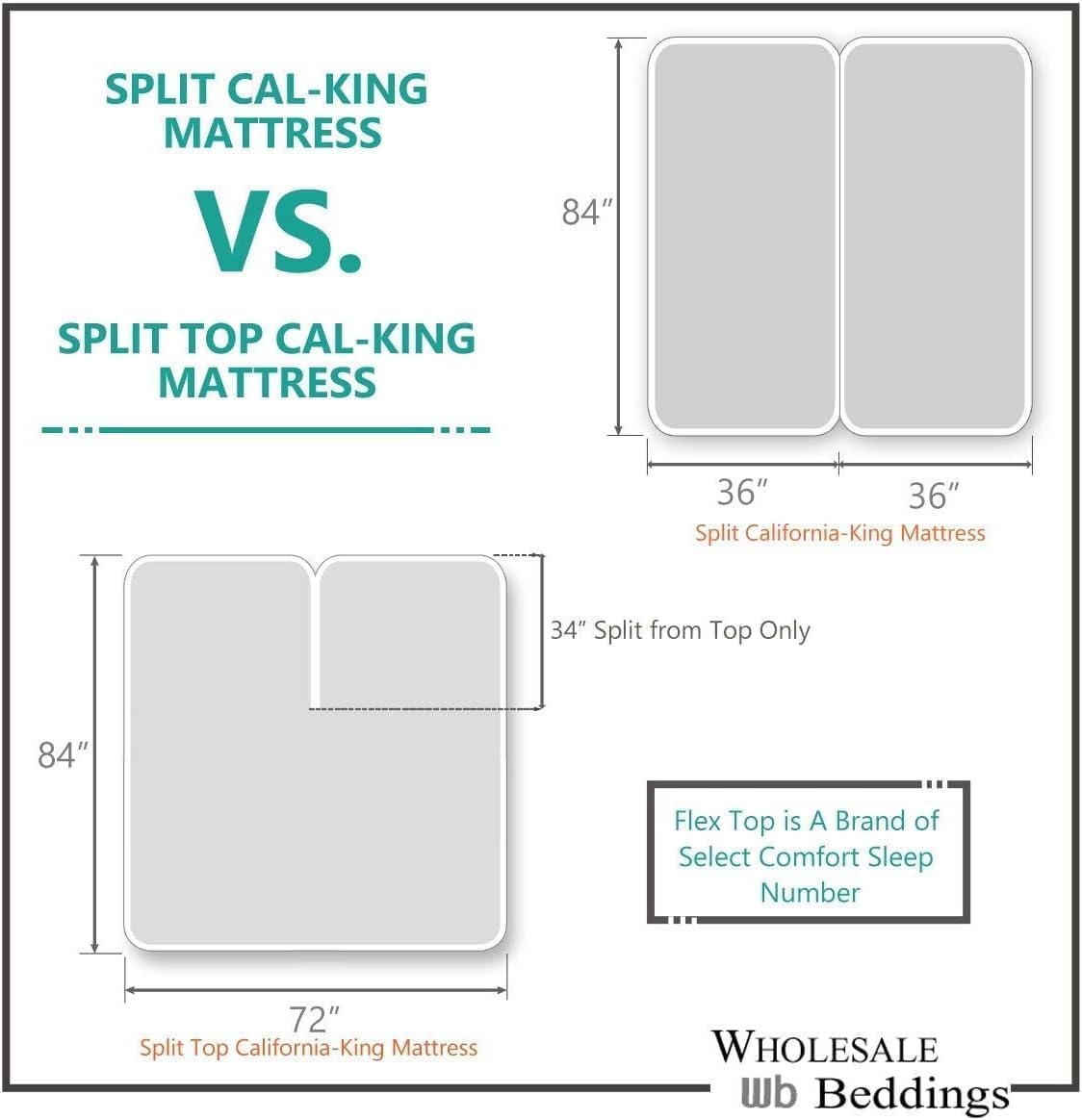 Royal Tradition Solid 300 Thread Count, 100 Percent Cotton 4PC Top Split California King Bed Sheets Set with Deep Pockets, Beige