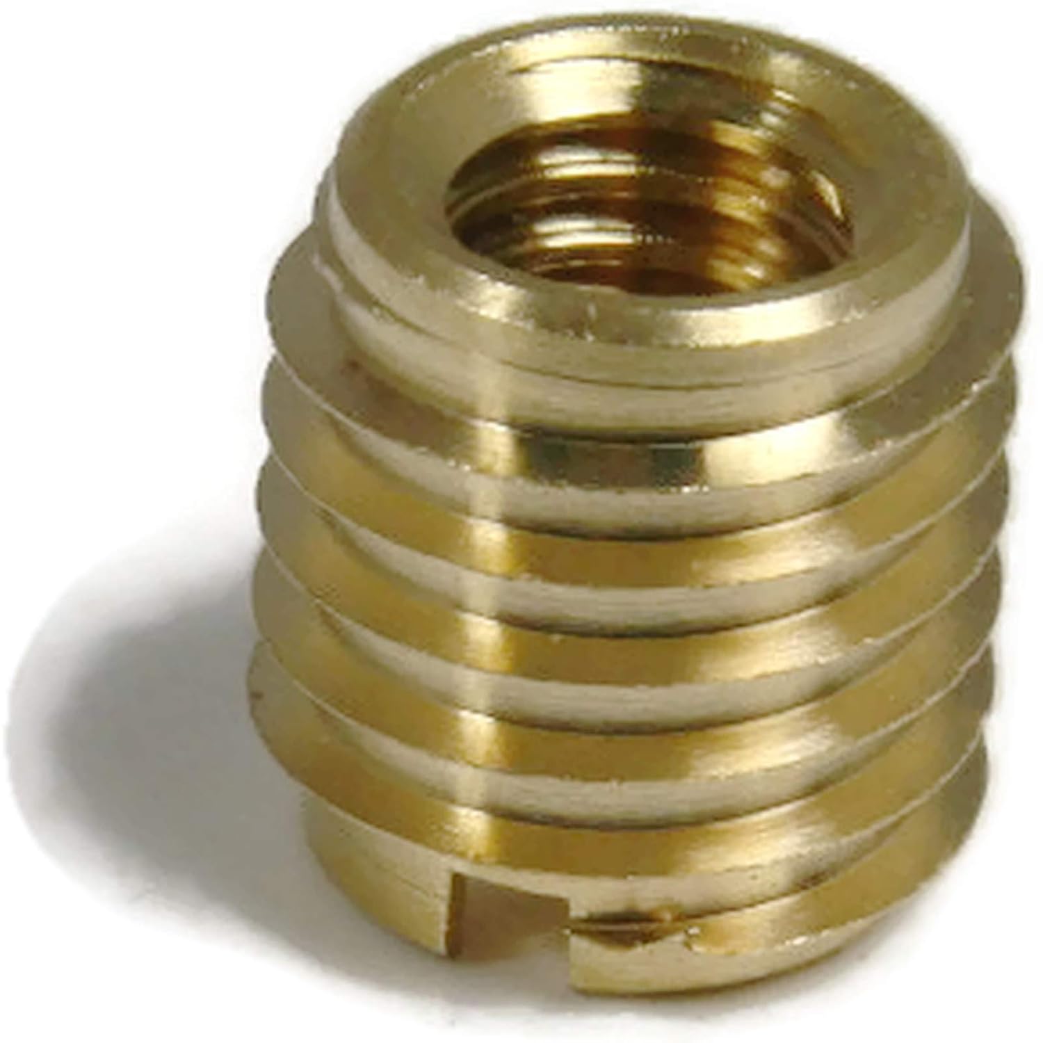 Brass Thread Inserts for Wood - Threaded Inserts 3/8'-24 x .625 Qty 100