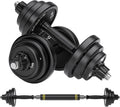Exercise Set 20KG Dumbbells Pairs 3-44 lbs Adjustable Dumbbell Weight Set Barbell Lifting with 2 Connector for Home Bodybuilding Training(10kg2) Weight Bell