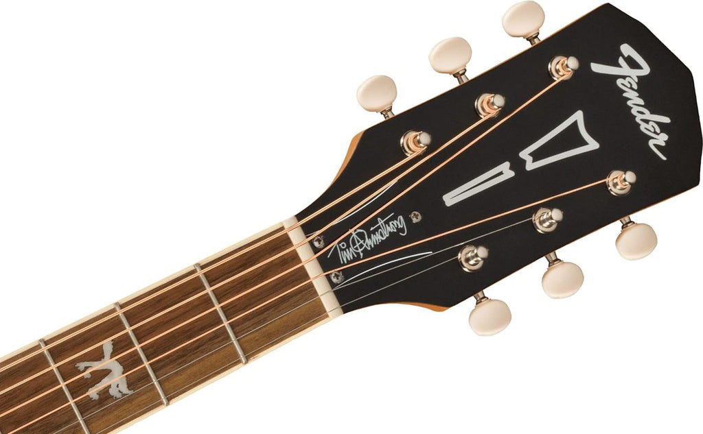 Fender Tim Armstrong Hellcat Concert Acoustic Guitar, with 2-Year Warranty, Natural, Walnut Fingerboard
