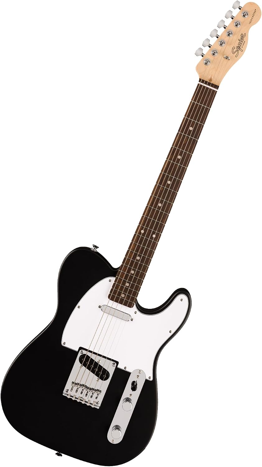 Fender Squier Debut Series Telecaster Electric Guitar, Beginner Guitar, 2-Year Warranty, Includes Free Lessons, Black with Satin Urethane Finish