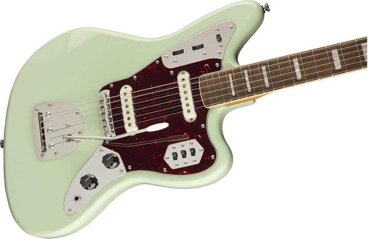 Squier Classic Vibe 70s Jaguar Electric Guitar, with 2-Year Warranty, Surf Green, Laurel Fingerboard