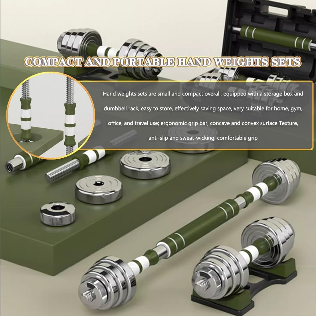 Dumbbell Set Pair Household Pure Steel Adjustable Weight For Men And Women, Dual Purpose Fitness Barbell, Bodybuilding Exercise Equipment