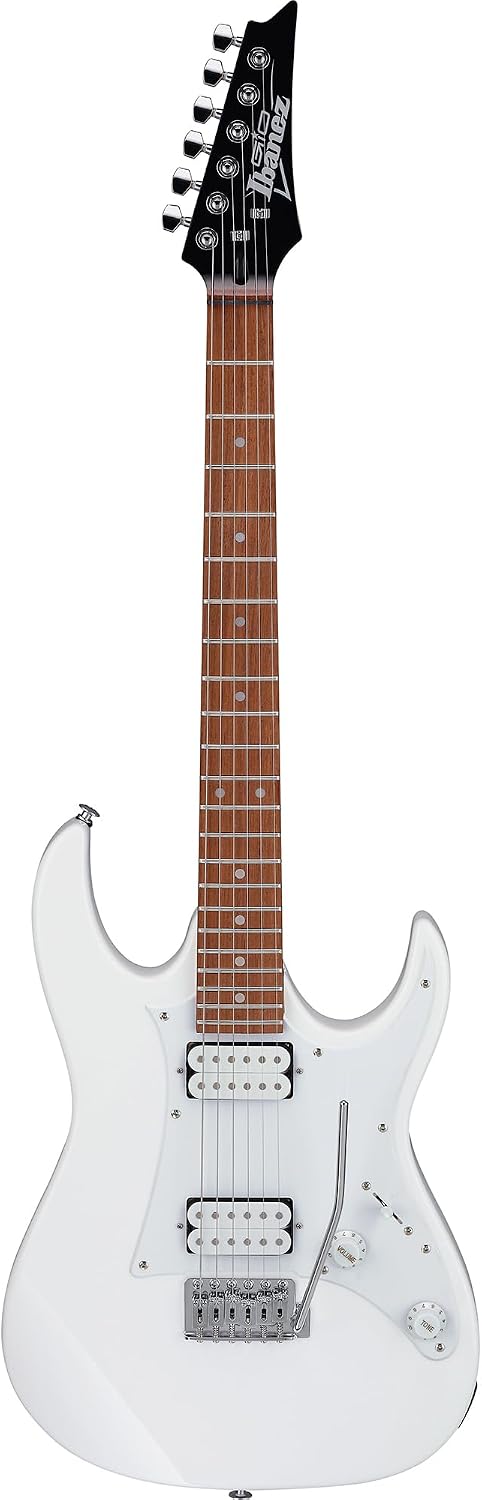 Ibanez GRX20W RG Gio Electric Guitar - White Bundle with Amplifier, Gig Bag, Tuner, Instrument Cable, Picks, Austin Bazaar Instructional DVD, and Polishing Cloth