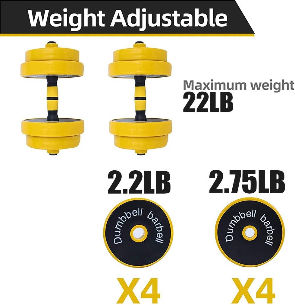 Adjustable Dumbbell Barbell Weight Pair, Weight, Multifunction, Home 7 Weights Exercise Equipment Home Weights 35 Dumbbell 5 Pound Plates 1 Inch