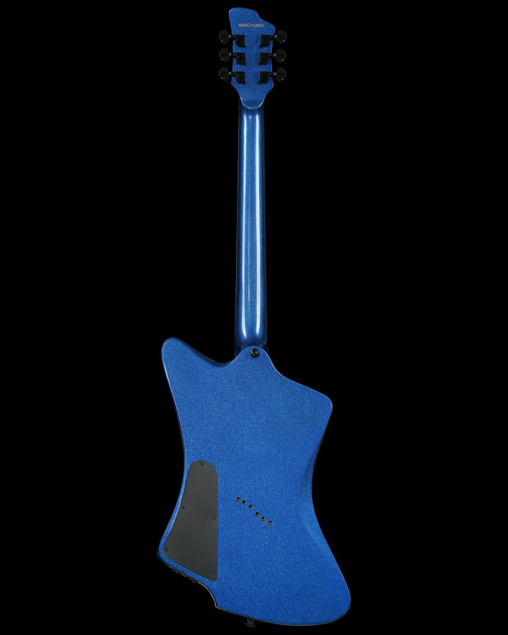 WestCreek Mirage Solid Body Electric Guitar, Mahogany Body, Ebony Fretboard, Maple Neck, Rounded End Frets, Bone Nut, 24 Frets (Blue)